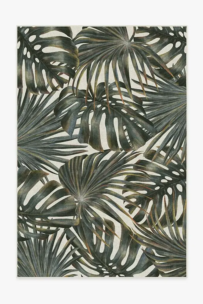 Outdoor Tropical Green Rug