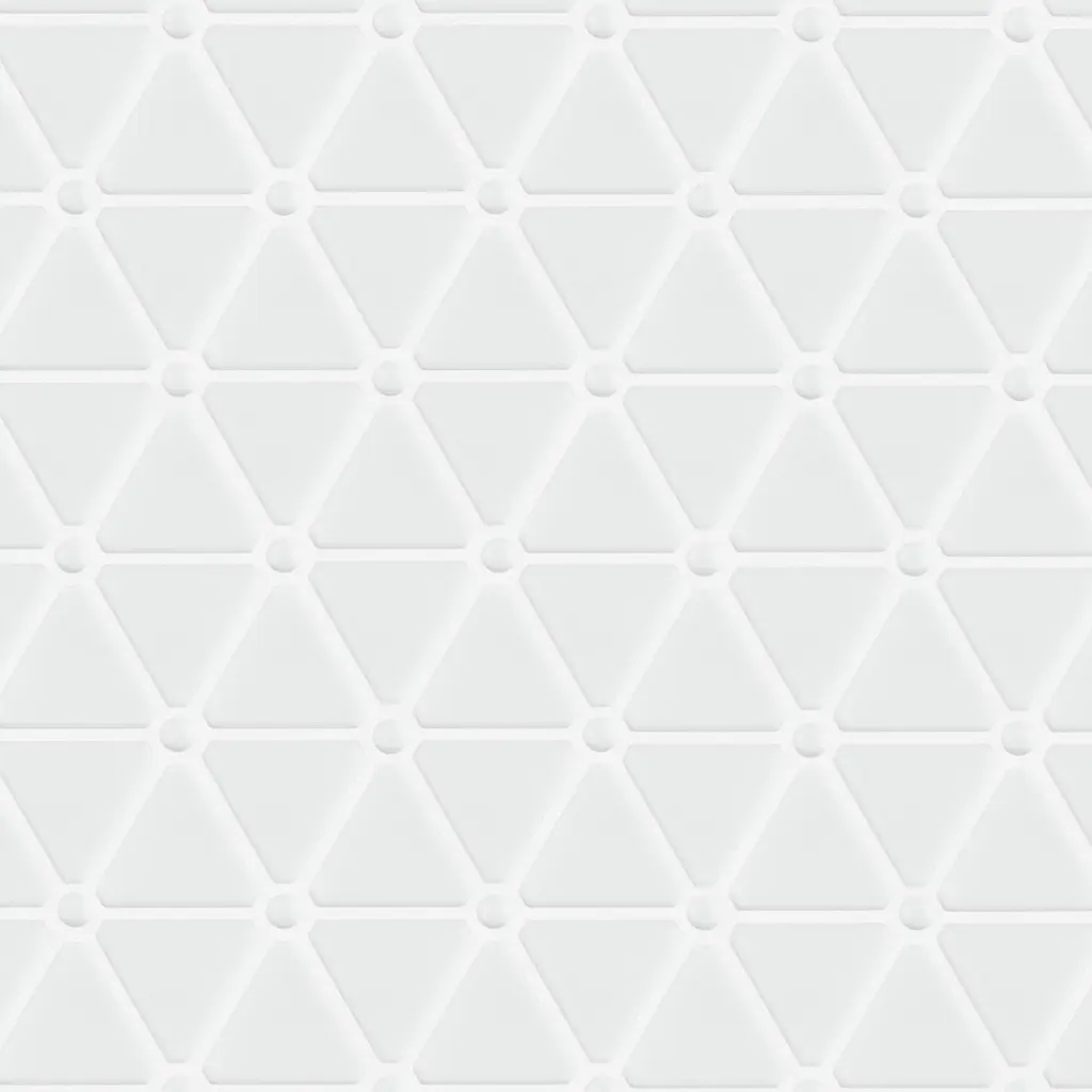 Merola Tile Expressions Treux White 10-1/8" X 12-7/8" Glass Floor And Wall Tile - (1 Tile)