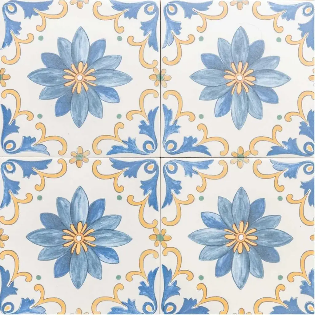 Monastery 8" X 8" Porcelain Floor And Wall Tile - Blue - 8 X 8 Sample