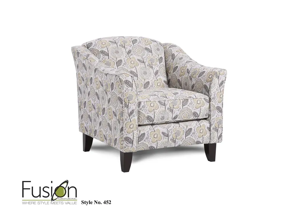 Vandy Heather Quick Silver Accent Chair