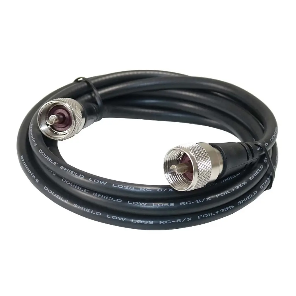 Browning® Rg8x Double Shield Coax Cable With Pl-259 To Pl-259 Connectors, 6 Ft. In Black