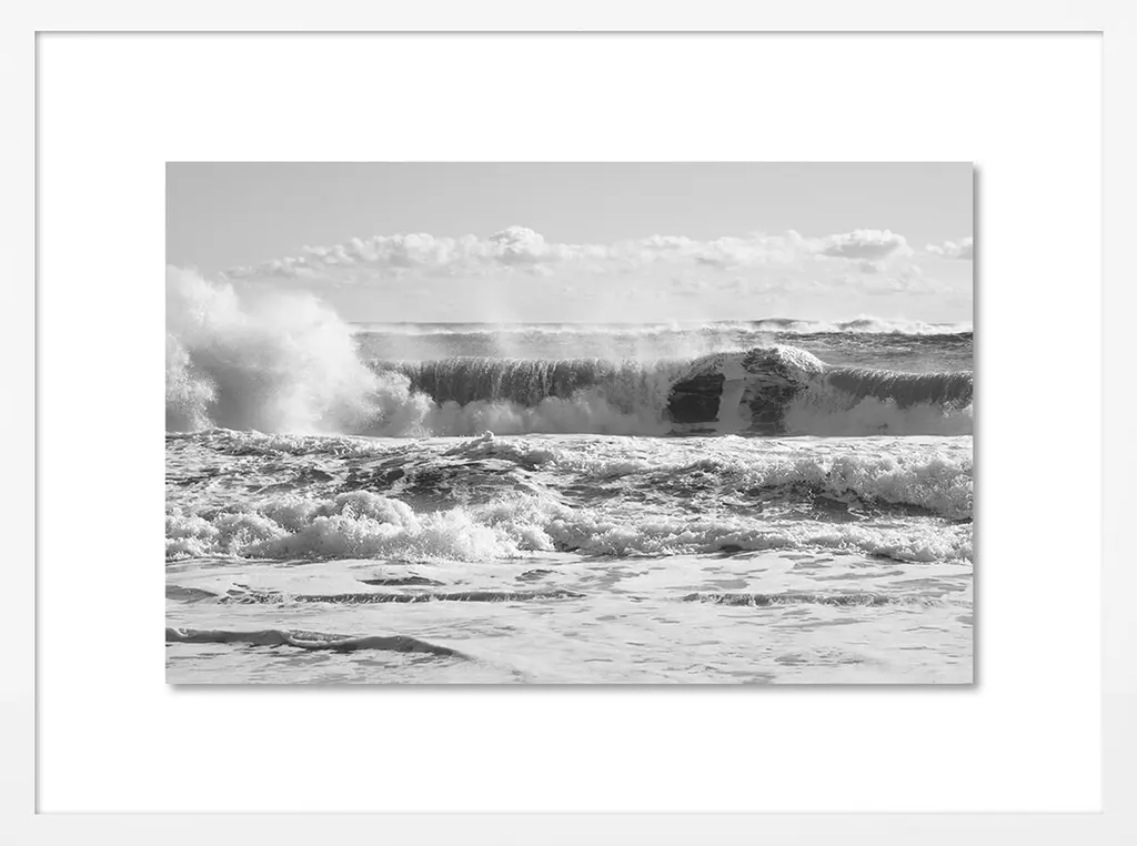 Alison Stager, Bw Waves, East Hampton Photograph