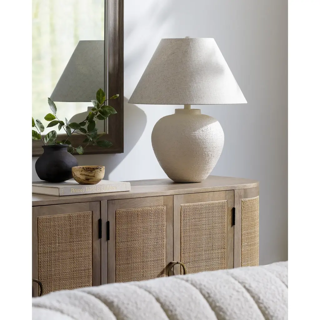 Livabliss Kaliyu Global Accent Table Lamp - Cream/beige