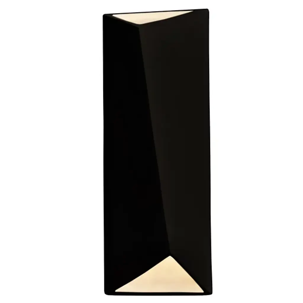 Ambiance Diagonal Rectangular Led Wall Sconce - Open Top & Bottom