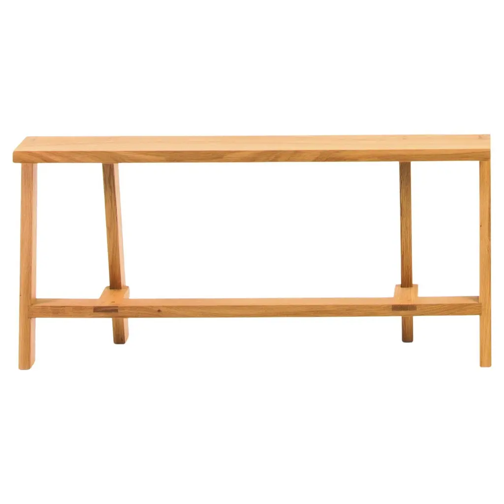 Small Pausa Oak Bench By Pierre-Emmanuel Vandeputte