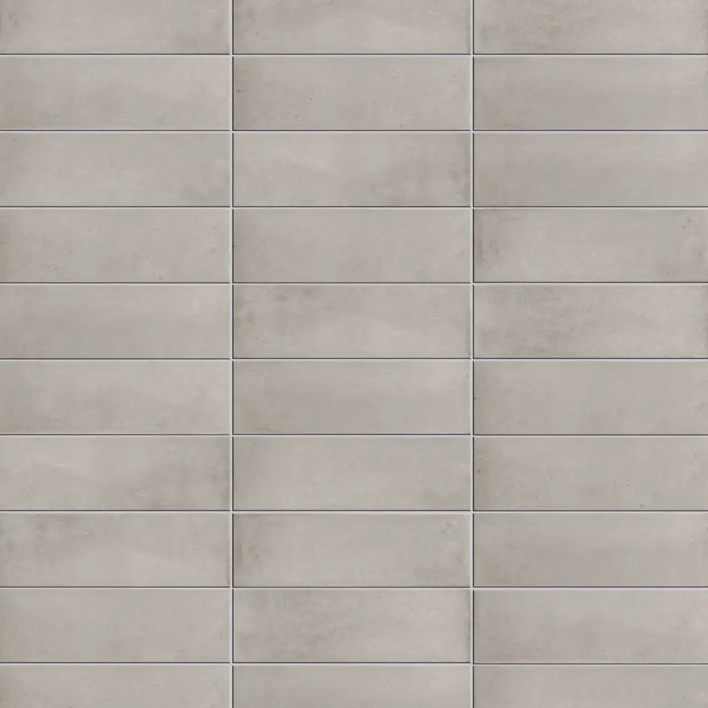Merola Tile Coco Matte Amber Grey 2" X 5-7/8" Porcelain Floor And Wall Tile - Case (66 Tiles)