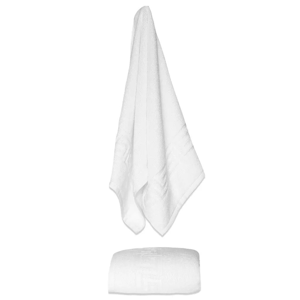 Ozan Premium Home Milos Collection Hand Towels, Set Of 2 - 16-30 Inch - White - 16-30 Inch