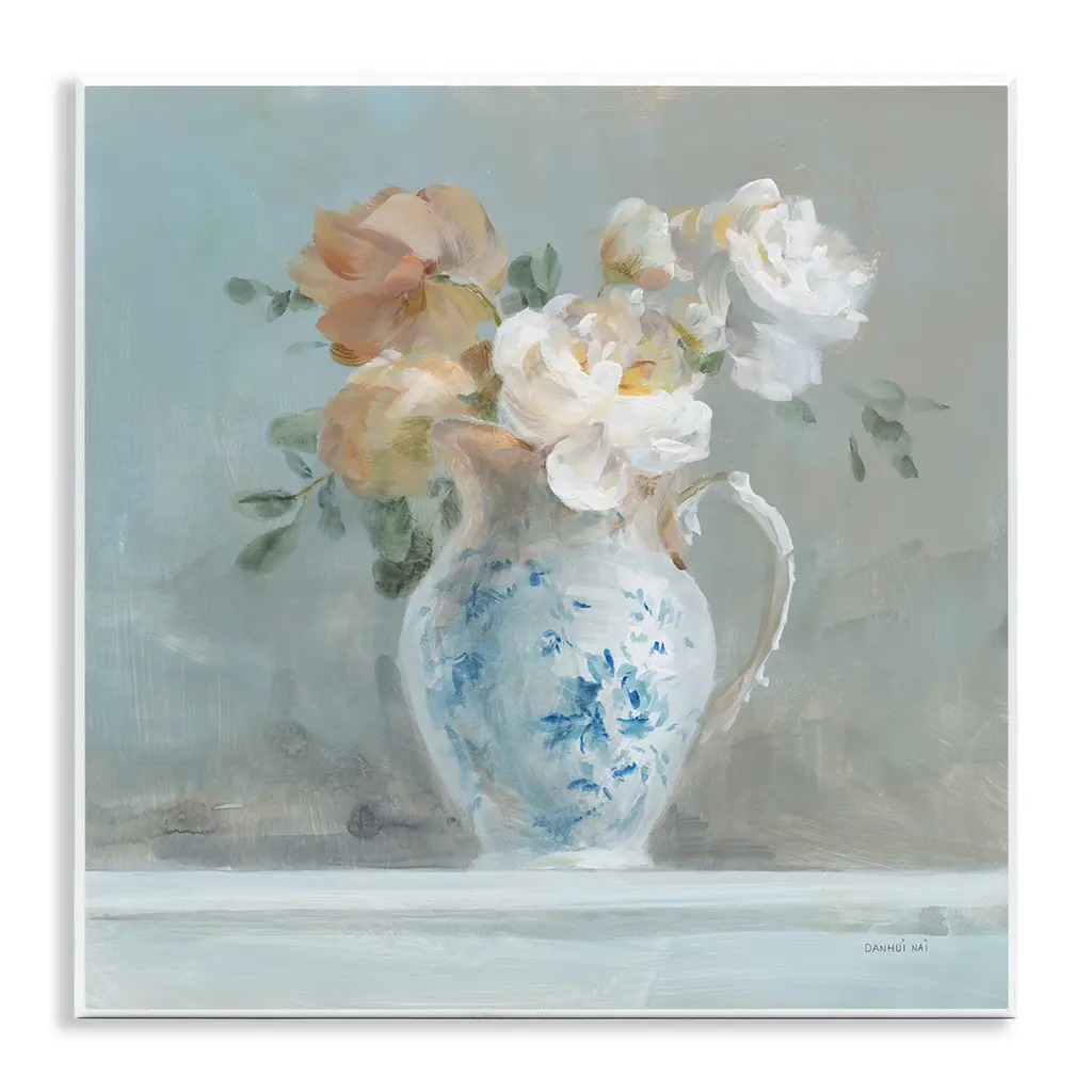 Stupell Heirloom Floral Bouquet Wall Plaque Art Design By Danhui Nai - 12 X 12