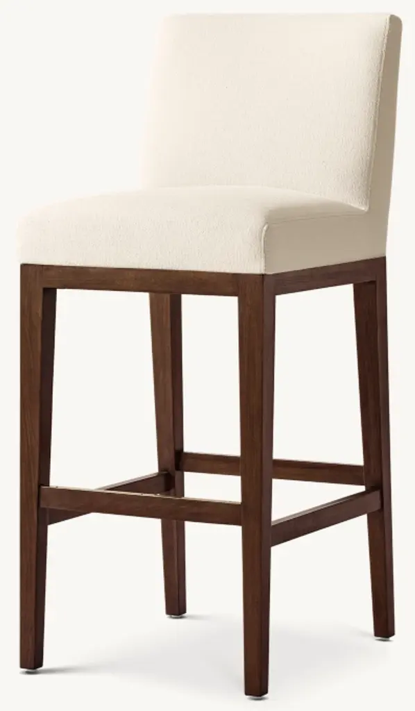 Morgan Armless Fabric Bar & Counter Stool