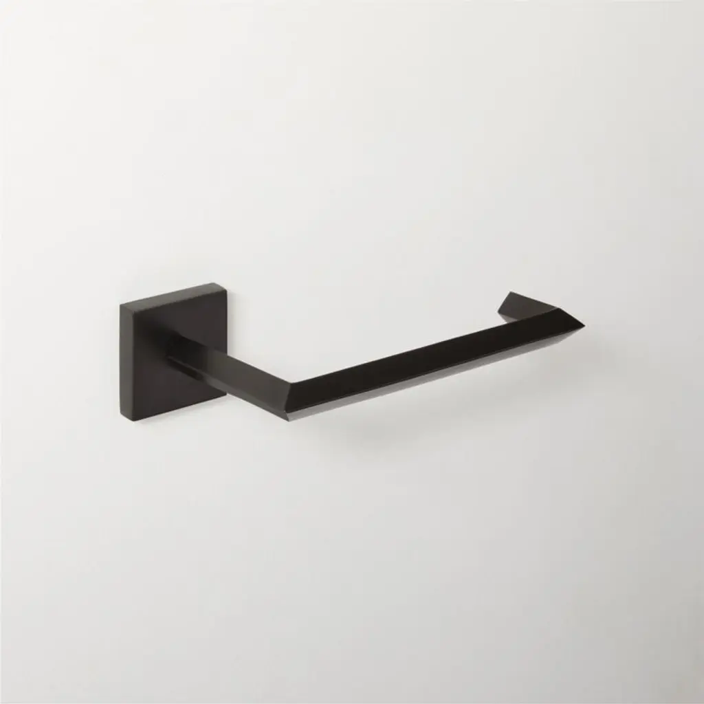 Blaine Matte Black Wall-mounted Toilet Paper Holder