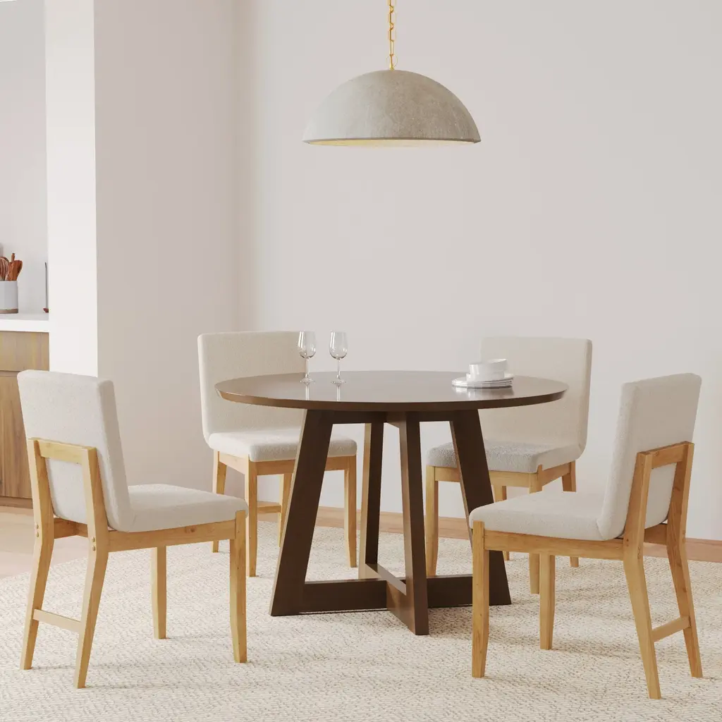Modern Exposed Back Dining Chair (Set Of 4)