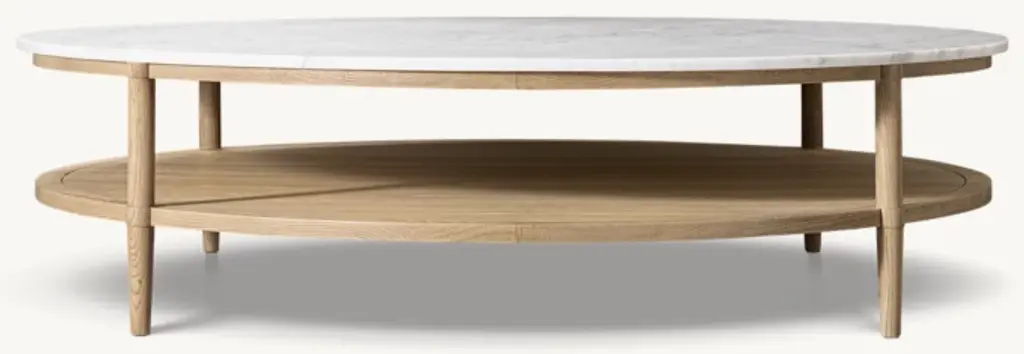 François Marble Round Coffee Table