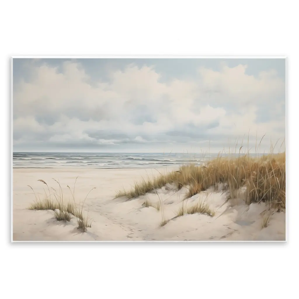 Stupell Seascape With Soft Grasses Wall Plaque Art Design By Arlington Prints - 19 X 13