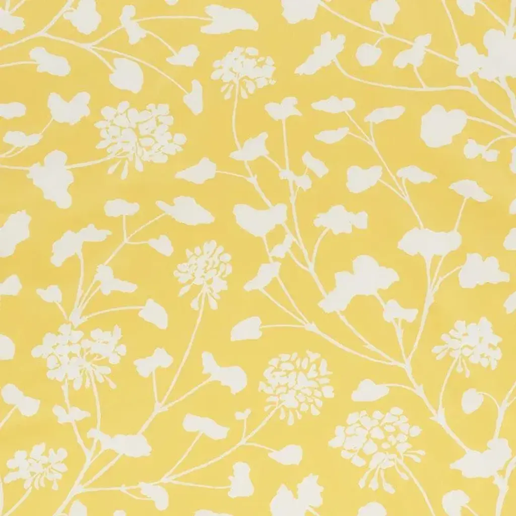 Schumacher Pennick Chintz Fabric In Yellow