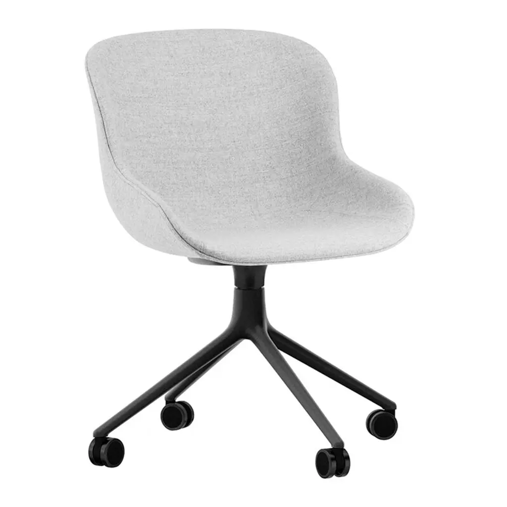 Hyg Chair With 4 Wheels, Swivel, Black - Synergy 16
