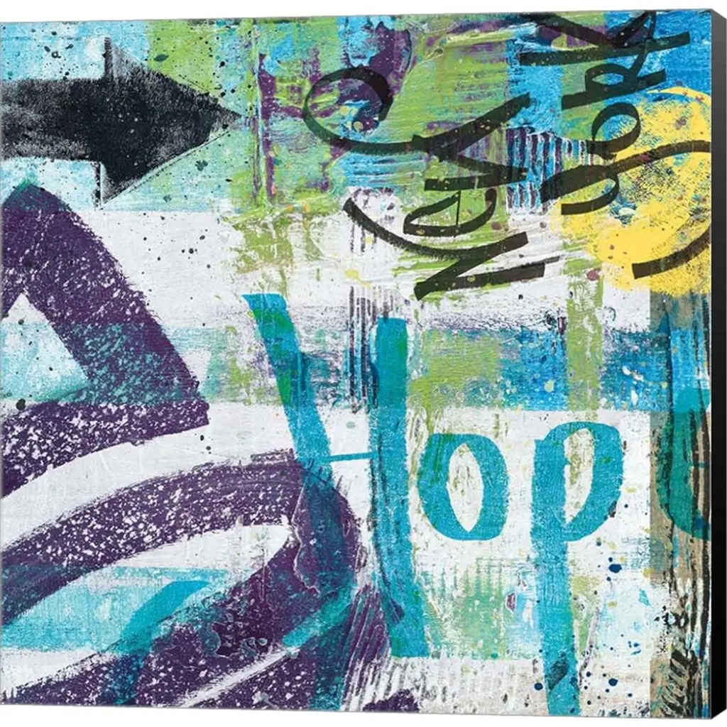 Wild Apple Portfolio 'City Graffiti Ii' Canvas Art - 24 X 24