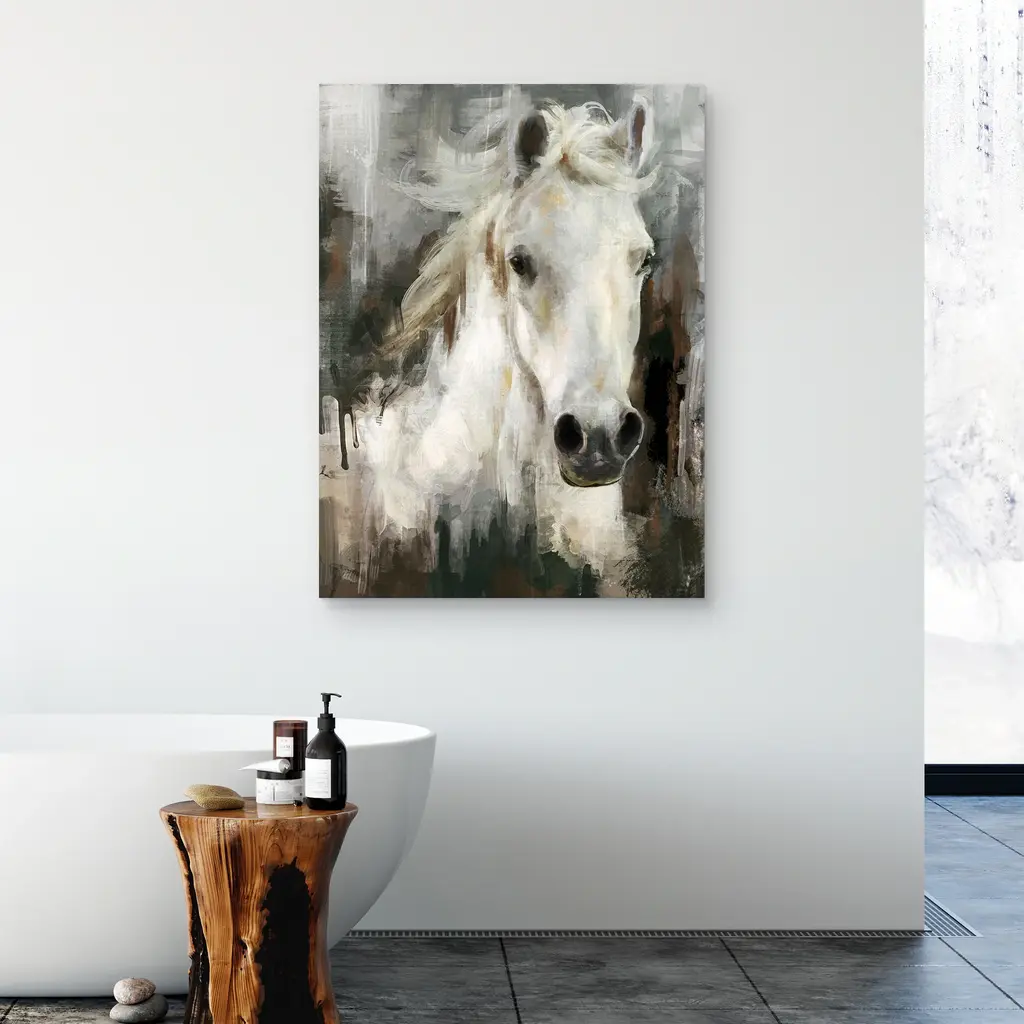 Casper By Studio Arts Canvas Art Print - White - 30 X 40