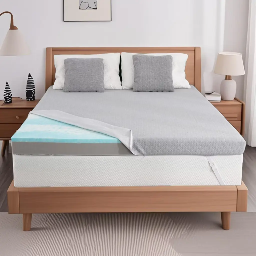 Dyonery 3" Twin Xl Size, Firm To Extra Firm Reversible Mattress, High-density Memory Foam Bed Topper With Removable Cover, For Back Pain Relief