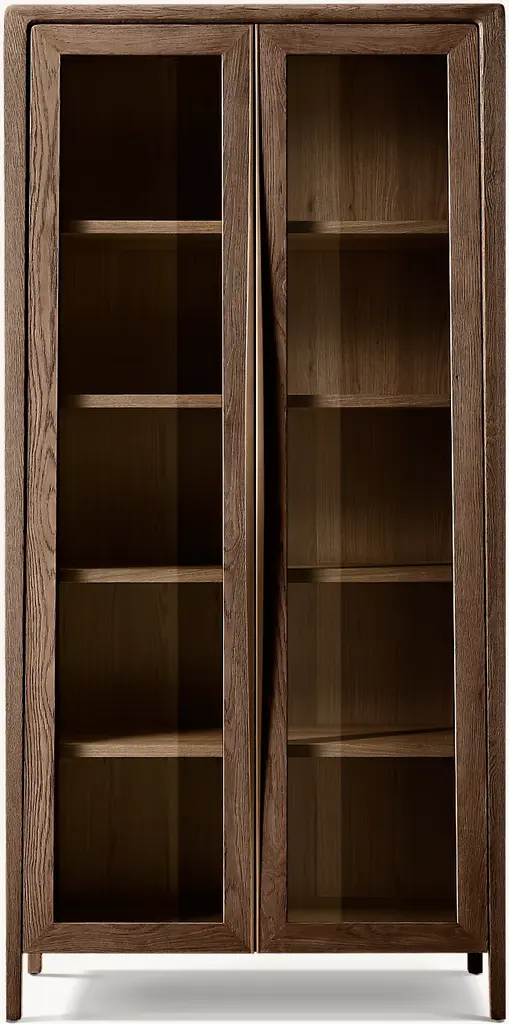 Gael Oak Glass Cabinet