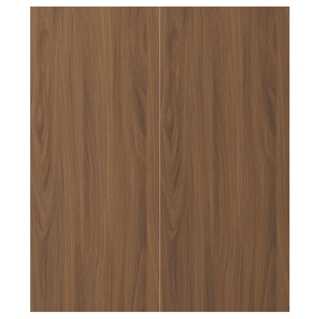 Tistorp 2-P Door/corner Base Cabinet Set - Brown Walnut Effect 13x30 "