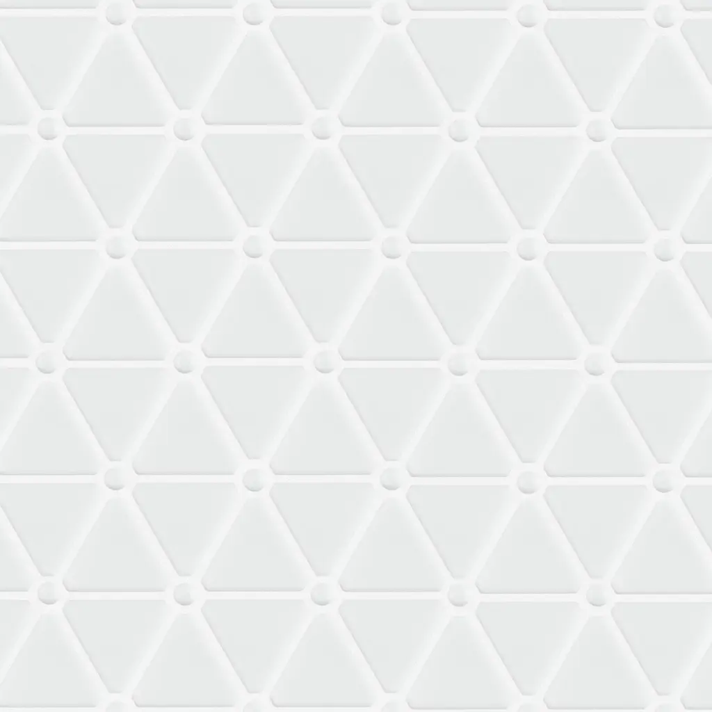 Merola Tile Expressions Treux White 10-1/8" X 12-7/8" Glass Floor And Wall Tile - Sample Swatch