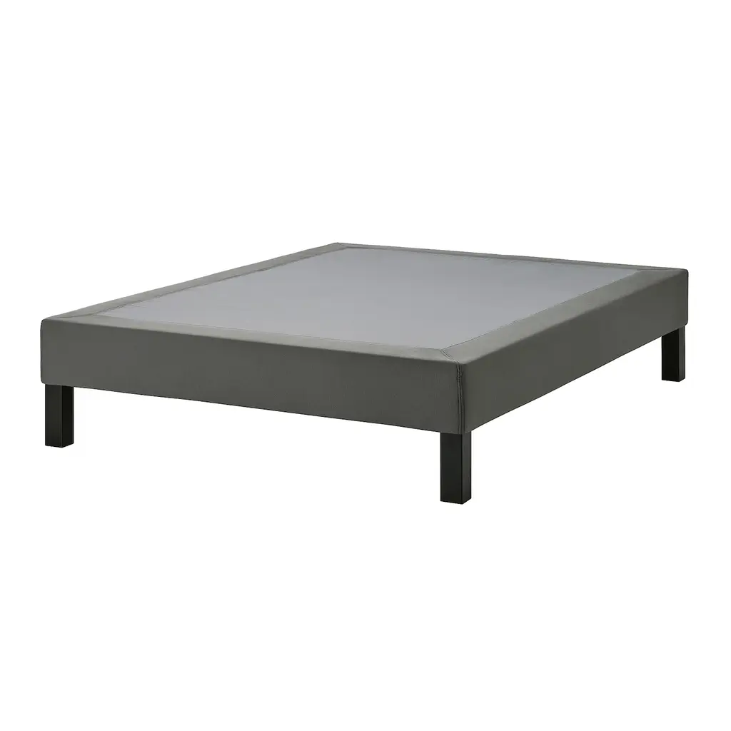 Lyngör Slatted Mattress Base With Legs - Dark Gray Full
