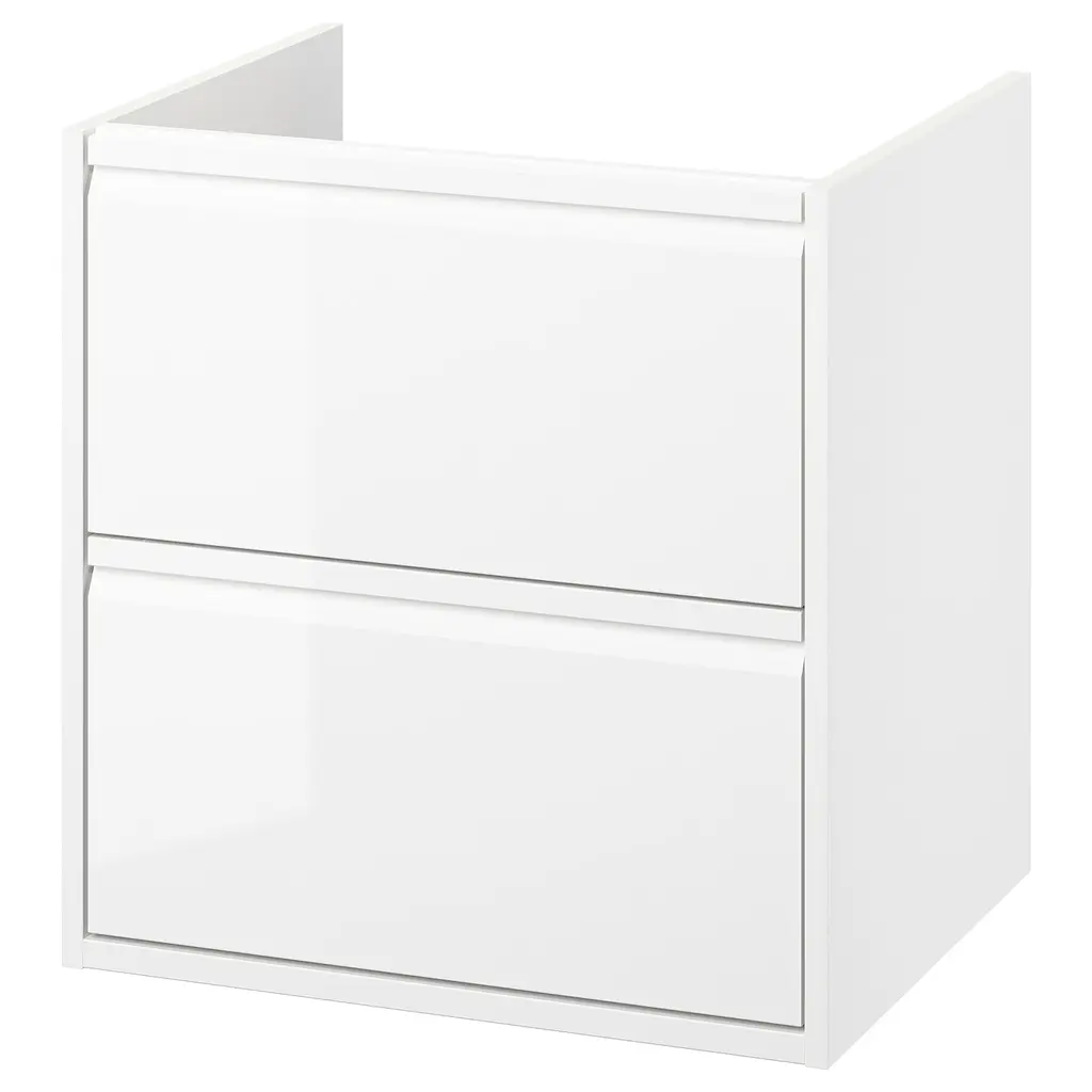 ÄNgsjön Bathroom Vanity With Drawers - High Gloss White 24x21x25 1/8 "