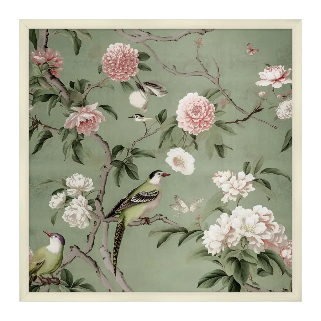 Birds In A Flowering Tree 2