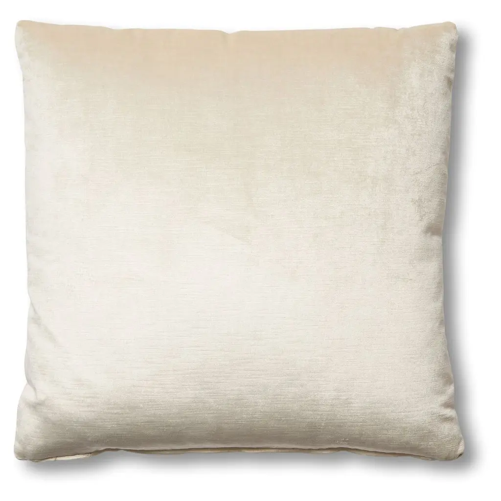 Hazel Pillow, Oyster Velvet