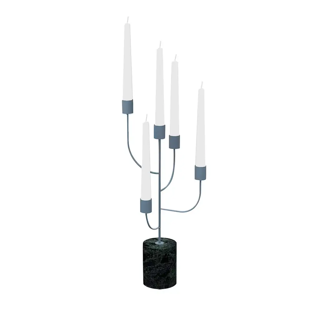 Rami Green Guatemala And Blue Candle Holder