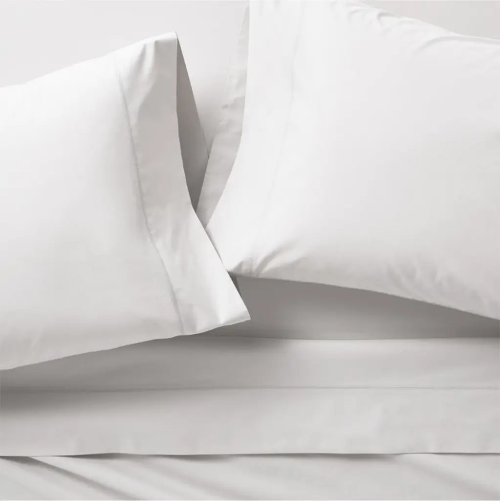 Favorite Organic Cotton Percale White California King Bed Sheet Set
