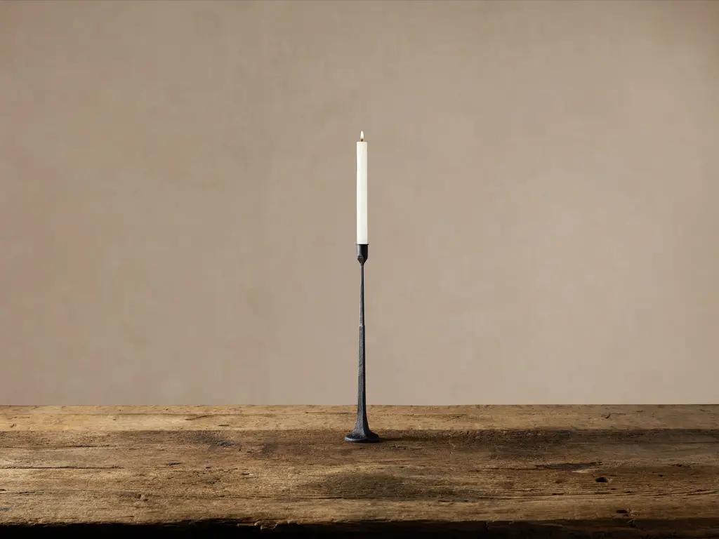 Cast Iron Taper Candle Holder