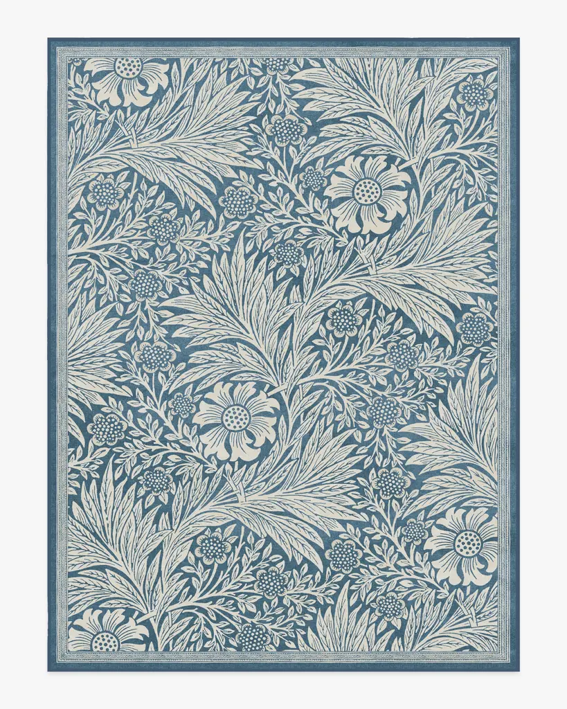 Morris & Co. Marigold Blue Rug