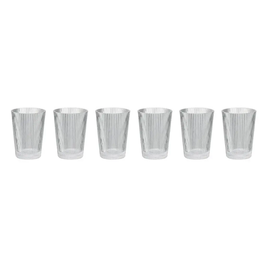 Pilastro Drinking Glasses, 24 Cl, 6 Pcs, Clear