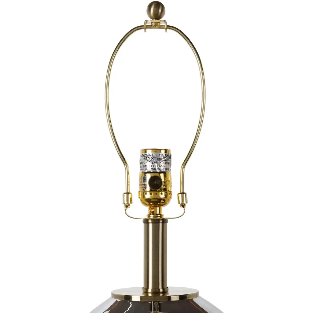 Romana Contemporary Translucent Table Lamp - 31"h X 18"w X 18"d - 31"h X 18"w X 18"d - Light Gray