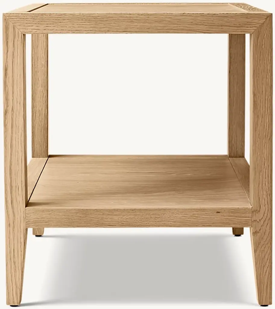French Contemporary Square Side Table