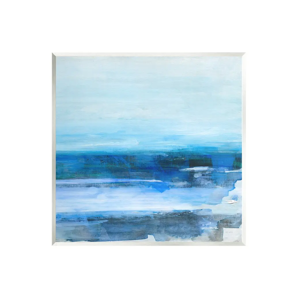 Stupell Modern Ocean Beach Scene Wall Plaque Art Design By Sally Swatland - 12 X 12