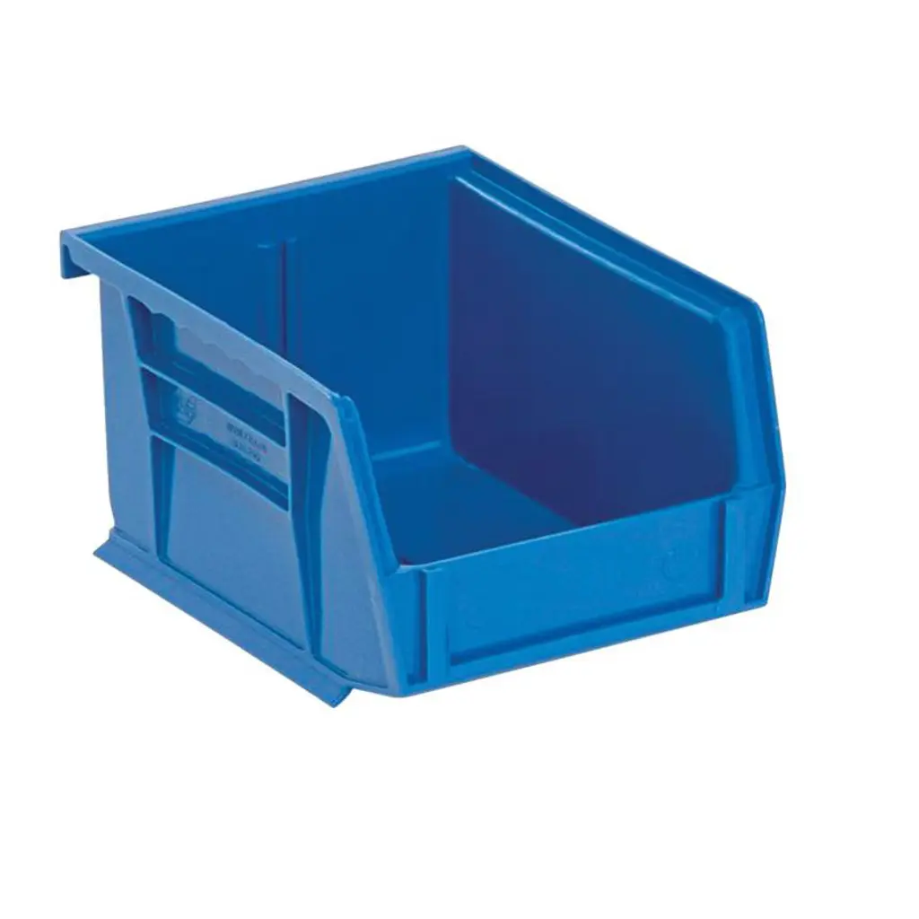 Quantum Storage - Tool Storage Bin - Polypropylene - 1 Compartments - Blue - 2-13/16 In.