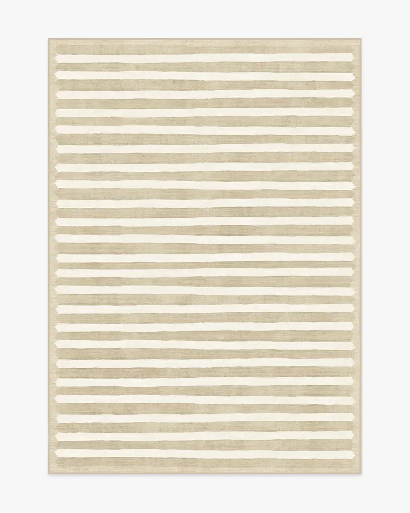 Goop Elin Stripe Latte Cream Rug