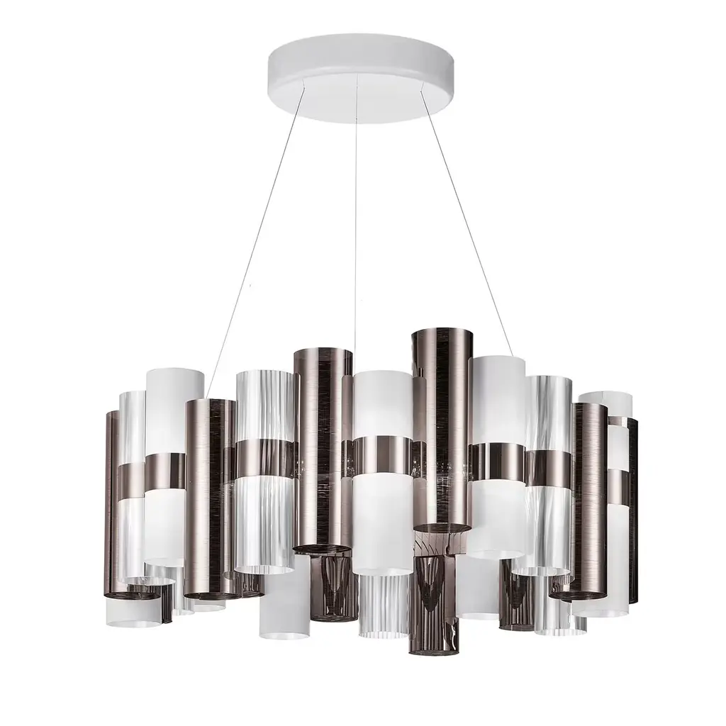 La Lollo Large Pewter/white Suspension By Lorenza Bozzoli