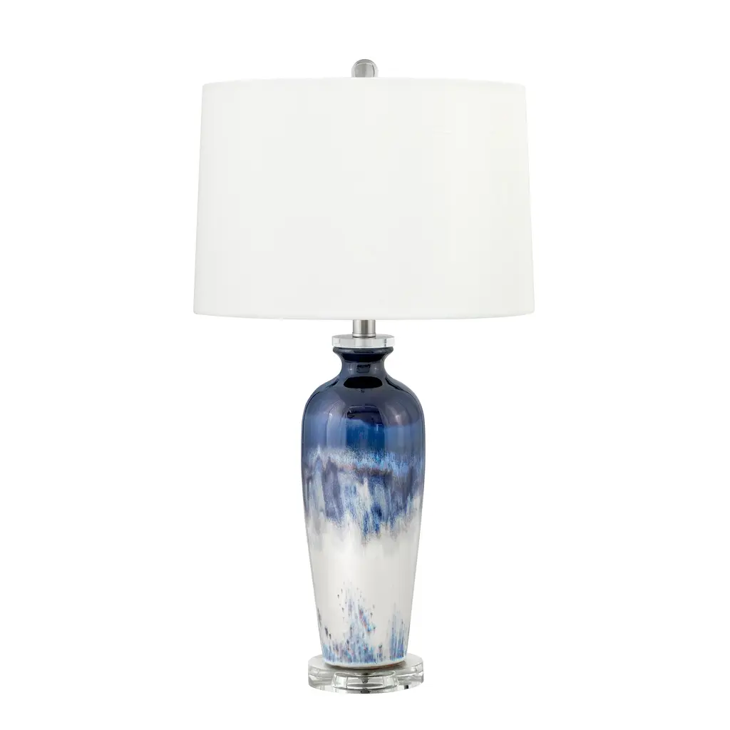 Sabbia 28 In. Blue And White Table Lamp - Set Of 2