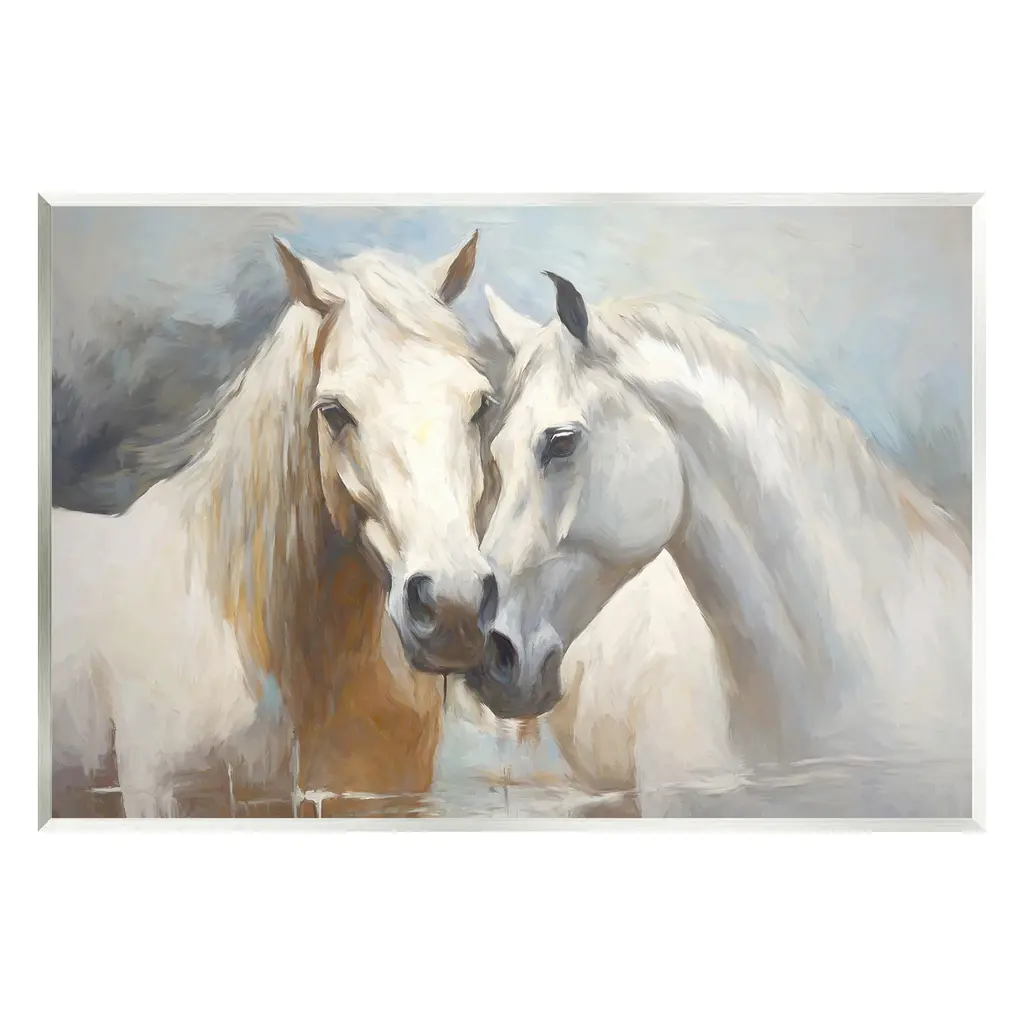 Stupell White Country Horses Wall Plaque Art Design By Ramona Murdock - 19 X 13