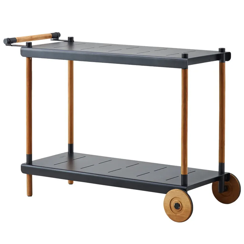 Frame Trolley, Teak - Lava Grey