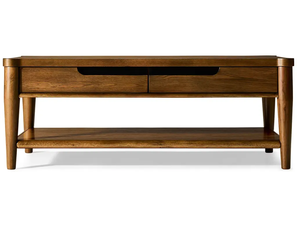 Roanhowe 2 Drawer Cocktail Table With Storage