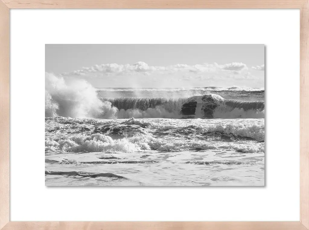 Alison Stager, Bw Waves, East Hampton Photograph