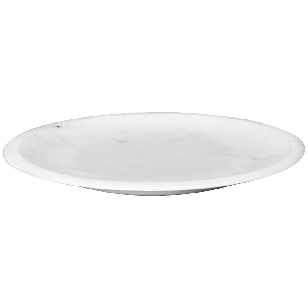 New Modern Dish In White Carrara Marble, Creator Ivan Colominas
