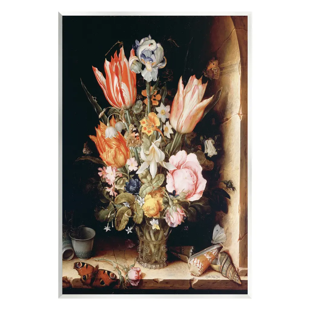 Stupell Classic Bouquet Still Life Wall Plaque Art Design By Stellar Design Studio - 10 X 15