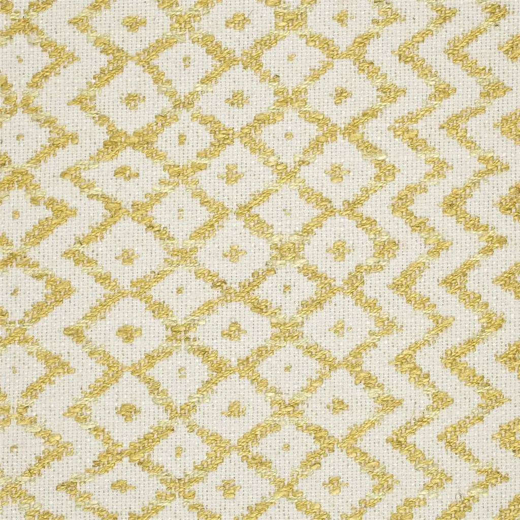 Sanderson Cheslyn Fabric In Citron/ Cream