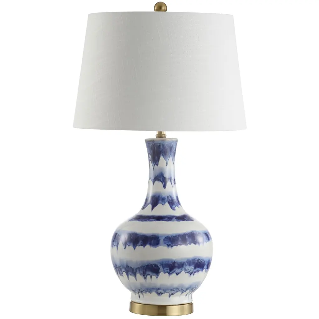 Idina Striped Table Lamp