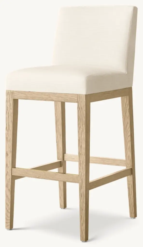 Morgan Armless Fabric Bar & Counter Stool